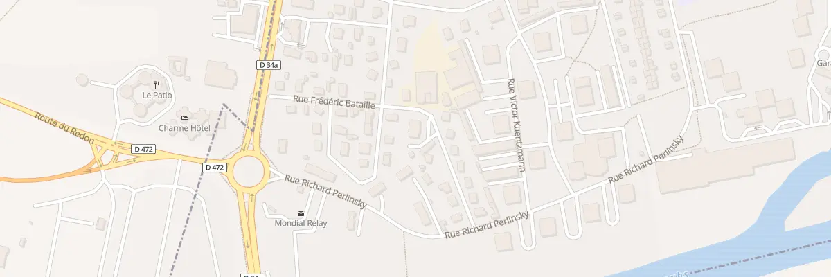 Plan du 10 Rue Frédéric Bataille à Audincourt