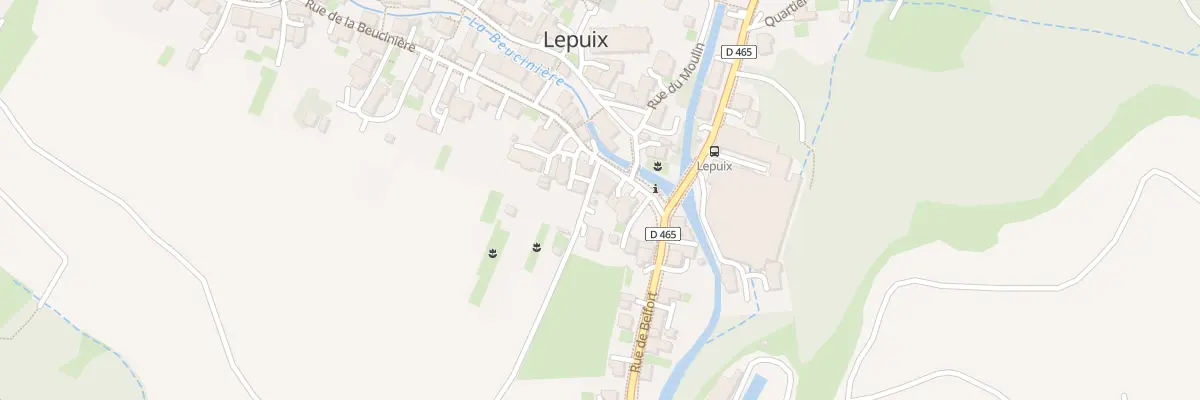 Plan du 2 Rue de la Beucinière à Lepuix