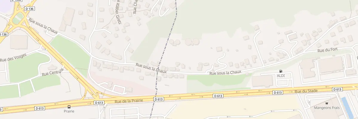 Plan du 111 Rue sous la Chaux à Sochaux