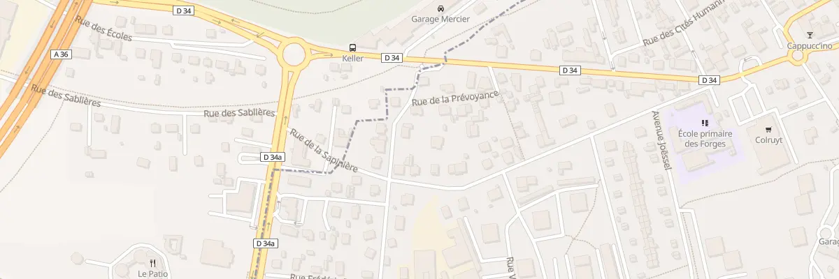 Plan du 26 Rue de la Sapinière à Audincourt