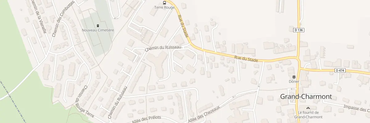 Plan du 1 Che du Ruisseau à Grand-Charmont
