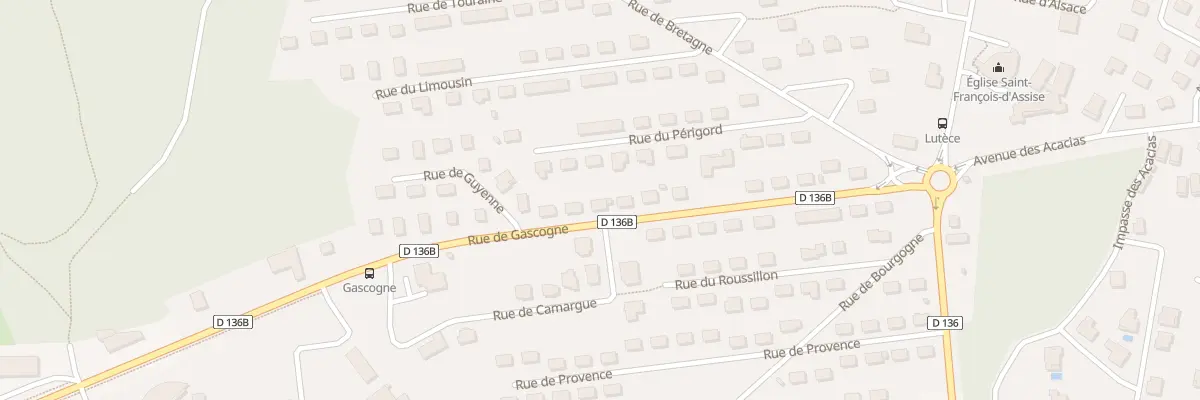 Plan du 22 Rue de Gascogne à Grand-Charmont