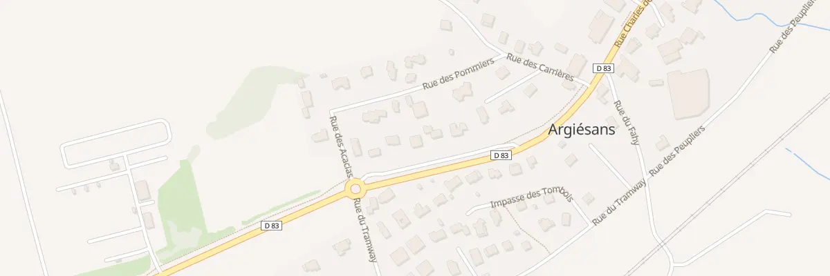 Plan du 20 Rue Charles de Gaulle à Argiésans
