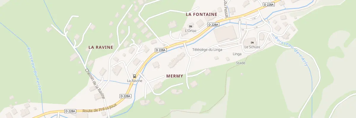 Plan du 551 Rte de Pré la Joux à Châtel