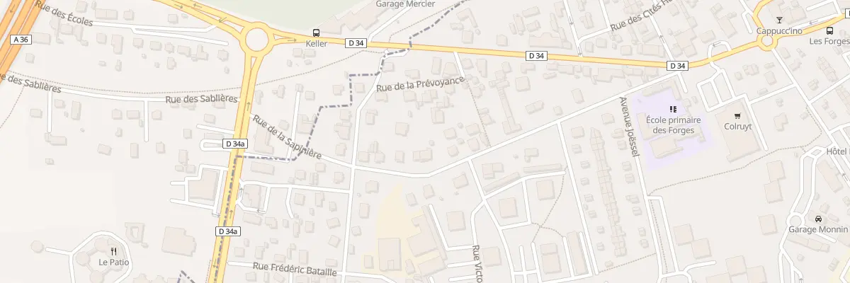 Plan du 22 Rue de la Sapinière à Audincourt
