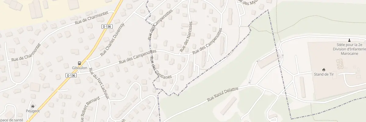 Plan du 22 Rue des Campenottes à Grand-Charmont