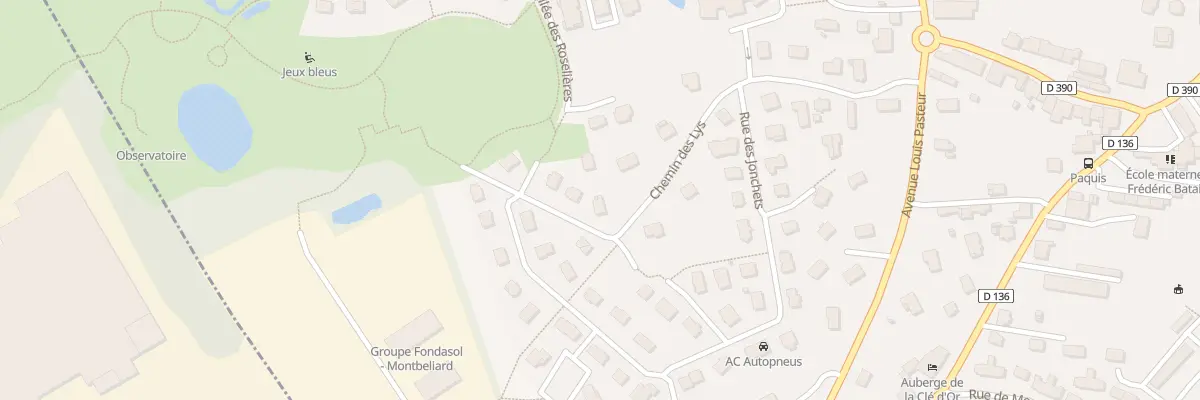 Plan du 43 Rue des Jonchets à Grand-Charmont