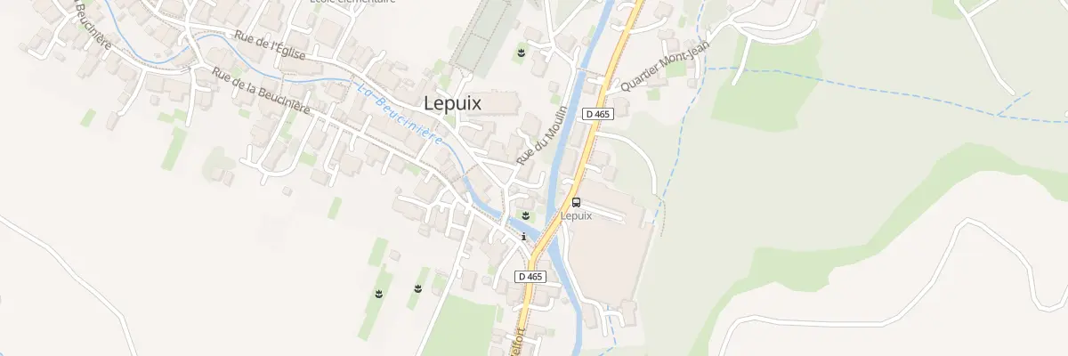 Plan du 2 Rue de l’Eglise à Lepuix