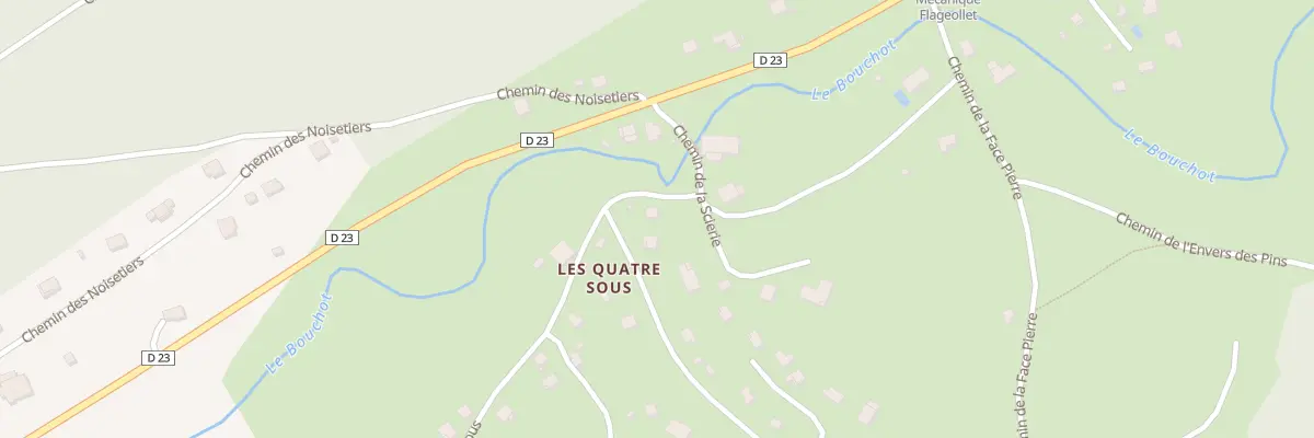 Plan du 18 Che des Quatre sous à Rochesson