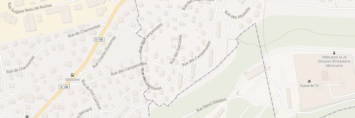 Plan du 2 Rue des Narcisses à Grand-Charmont