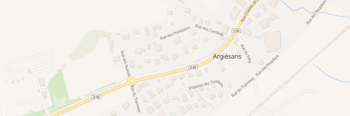 Plan du 16 Rue Charles de Gaulle à Argiésans
