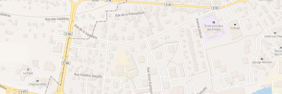 Plan du 9 Rue de la Sapinière à Audincourt
