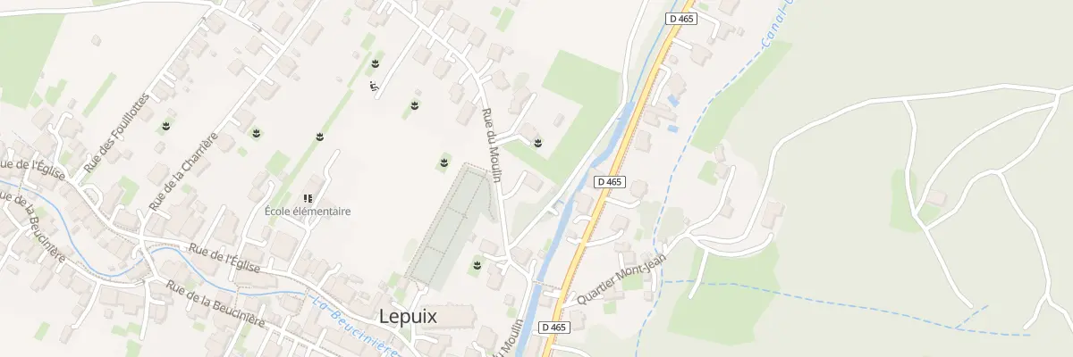 Plan du 4 Rue du Moulin à Lepuix
