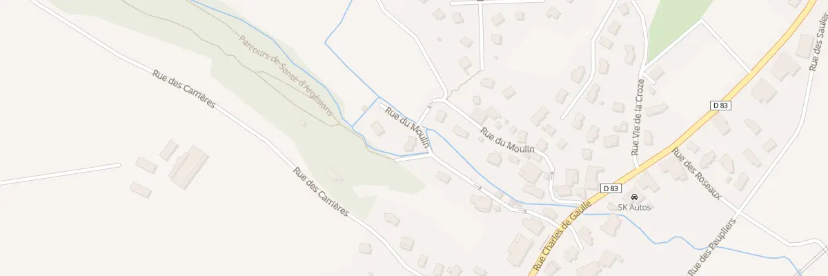 Plan du 18 Rue du Moulin à Argiésans