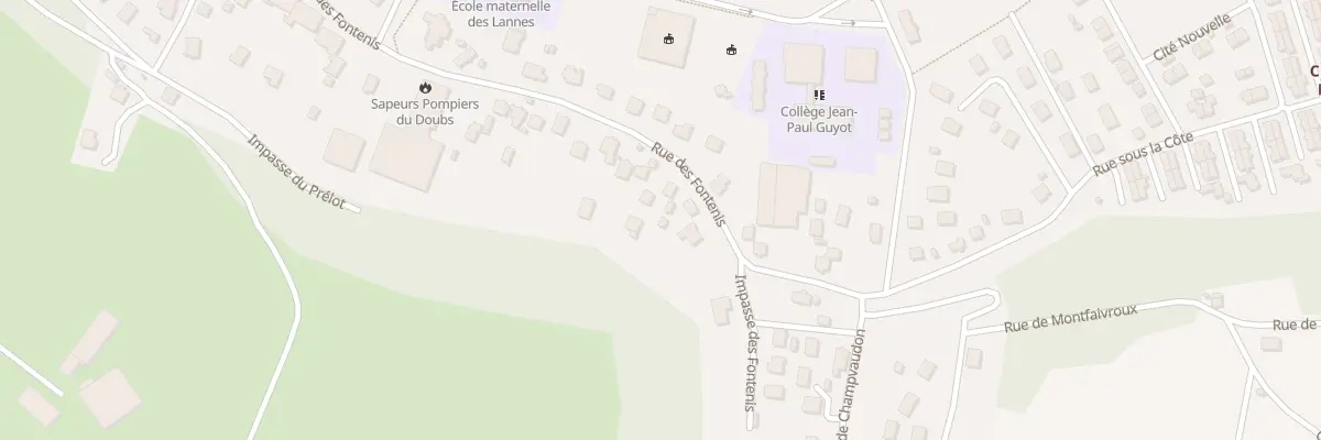 Plan du 46 Rue des Fontenis à Mandeure