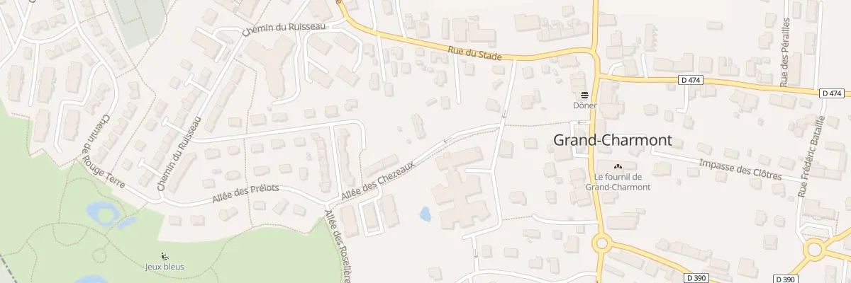Plan du 11 All des Chézeaux à Grand-Charmont