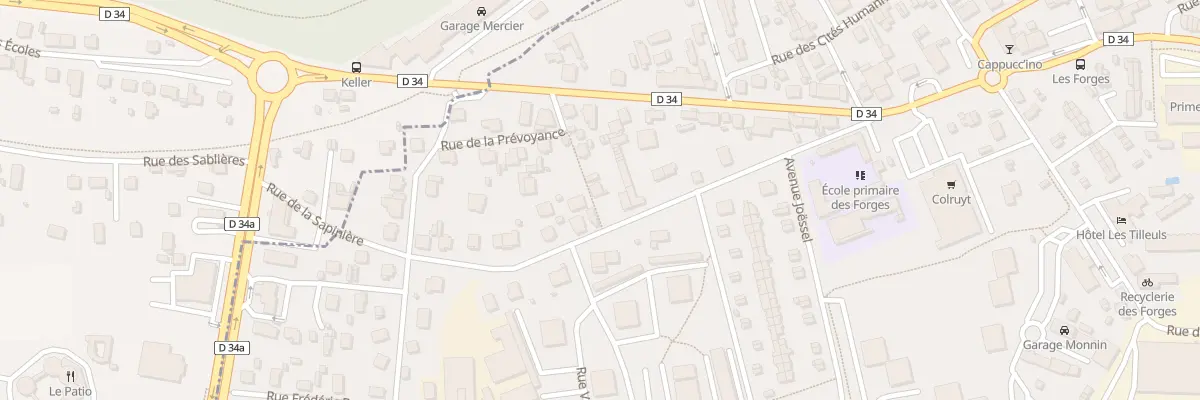 Plan du 18 Rue de la Sapinière à Audincourt