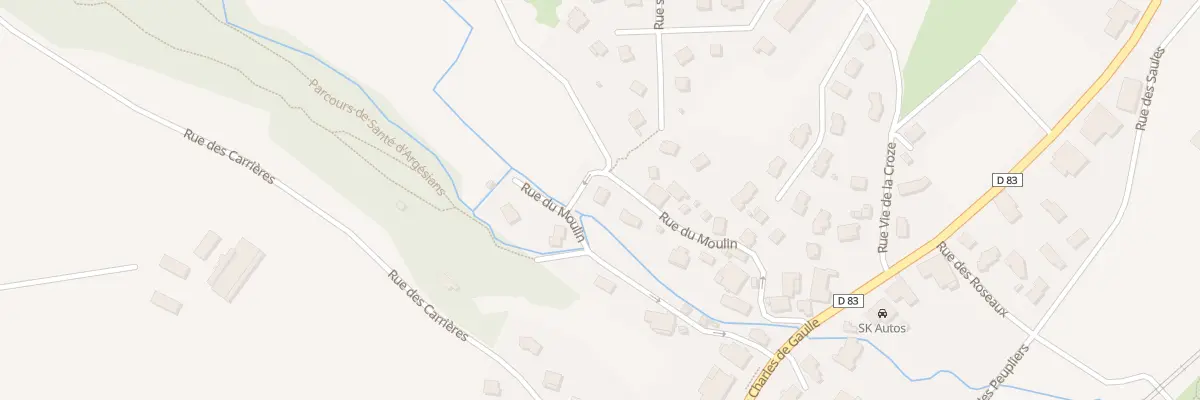 Plan du 7 Rue du Moulin à Argiésans
