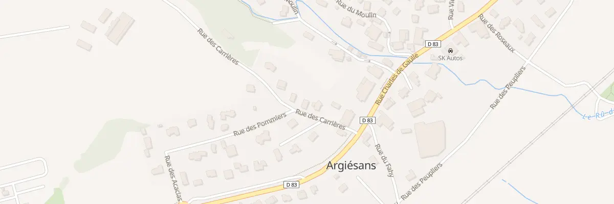 Plan du 8 Rue des Carrières à Argiésans