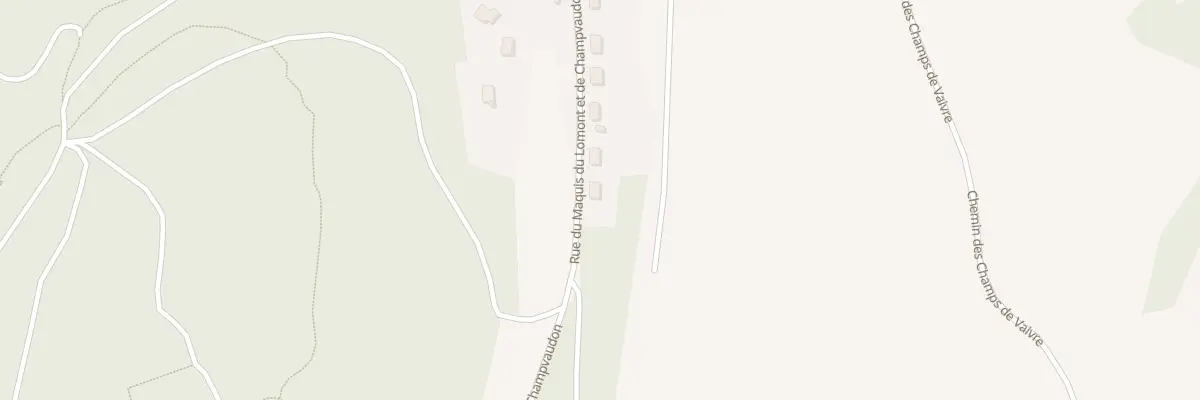 Plan du 33 Rue de Champvaudon et du Maqui à Mandeure