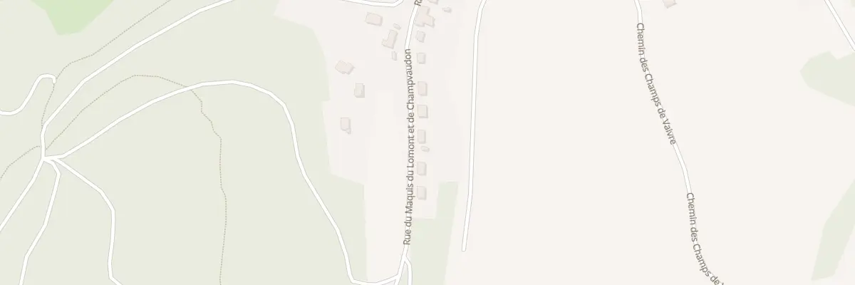 Plan du 29 Rue de Champvaudon et du Maqui à Mandeure