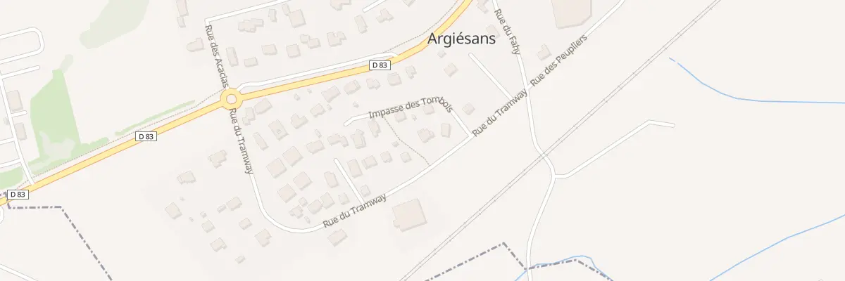 Plan du 3 Rue du Tramway à Argiésans