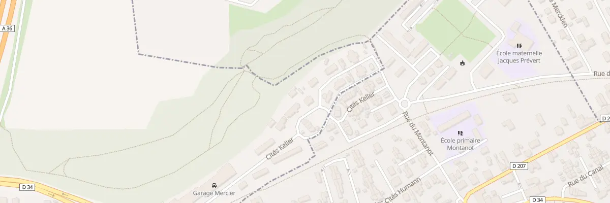 Plan du 266 Cité Keller à Arbouans