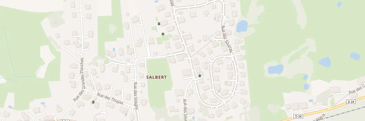 Plan du 18 Rue des Vosges à Évette-Salbert