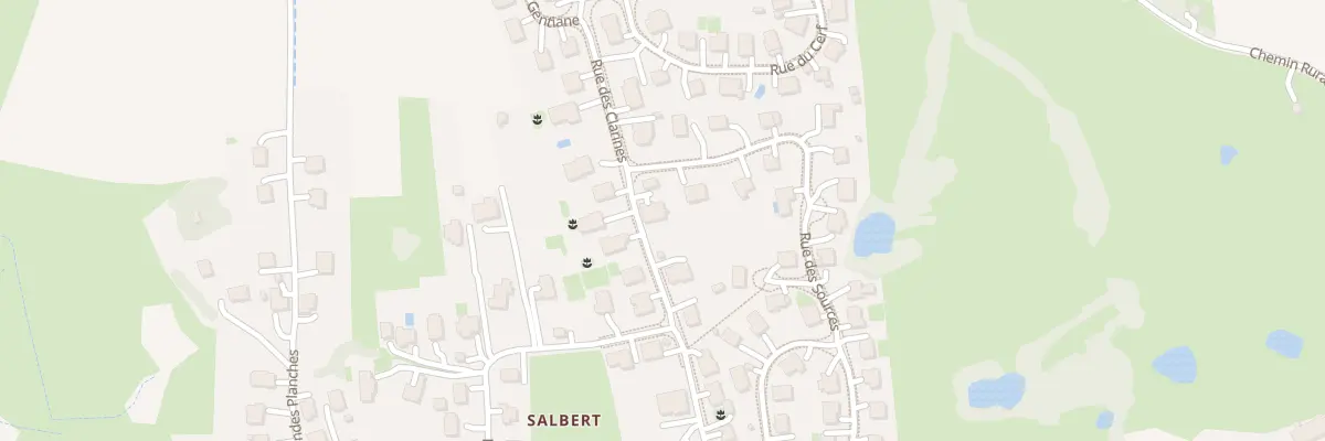 Plan du 4 Rue des Clarines à Évette-Salbert