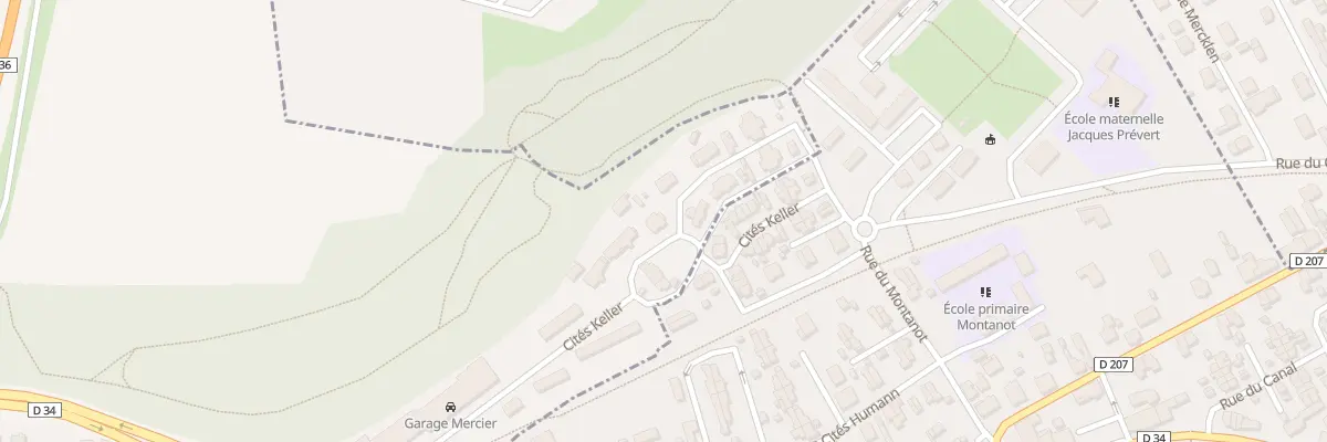 Plan du 265 Cité Keller à Arbouans