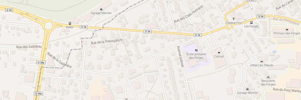 Plan du 12 Rue de la Sapinière à Audincourt