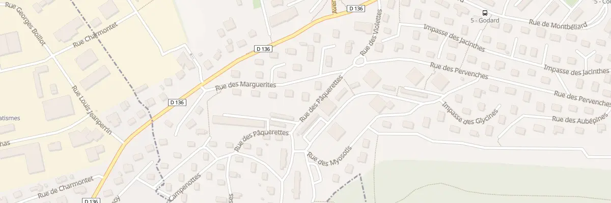 Plan du 3 Rue des Marguerites à Grand-Charmont