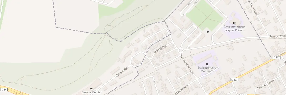 Plan du 257 Cité Keller à Arbouans