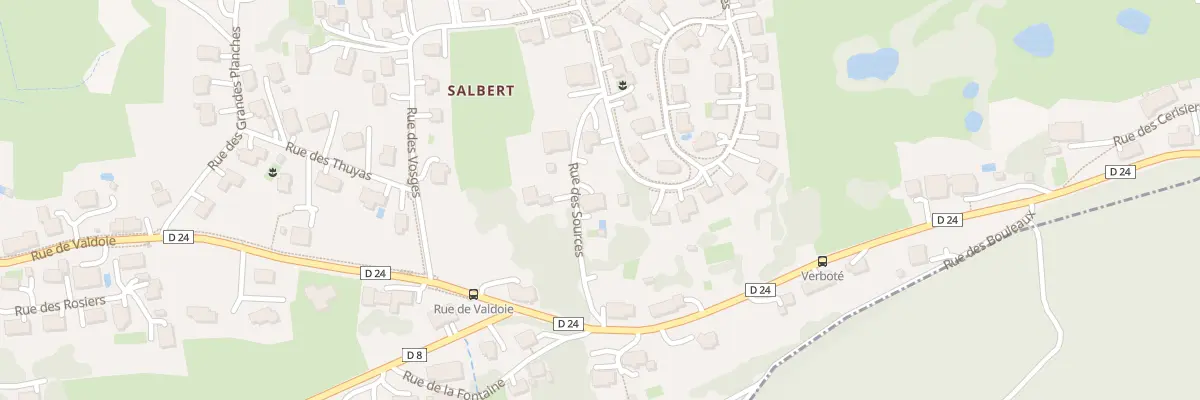 Plan du 8 Rue des Sources à Évette-Salbert
