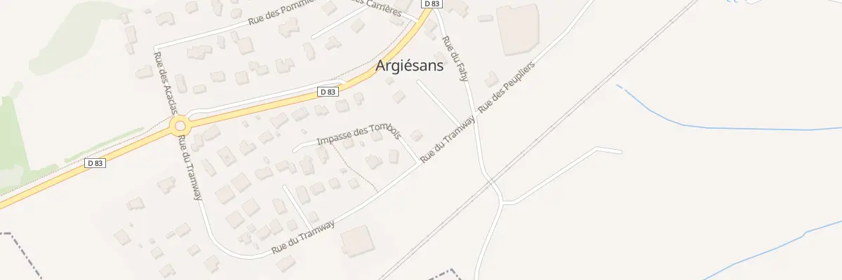 Plan du 1B Rue du Tramway à Argiésans