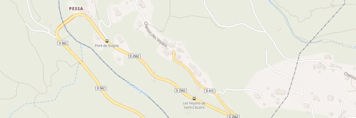 Plan du 244 Che des Veyans à Saint-Cézaire-sur-Siagne