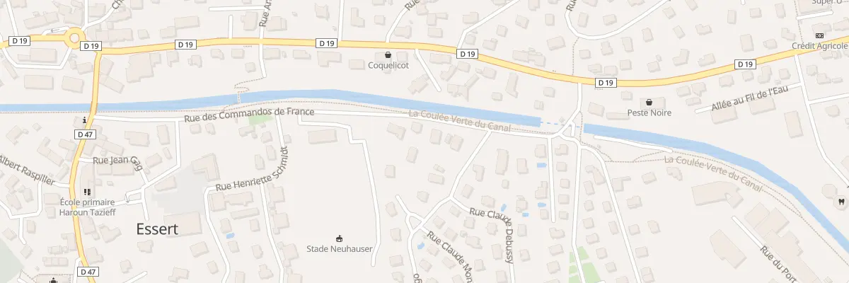 Plan du 8B Rue des Commandos de France à Essert