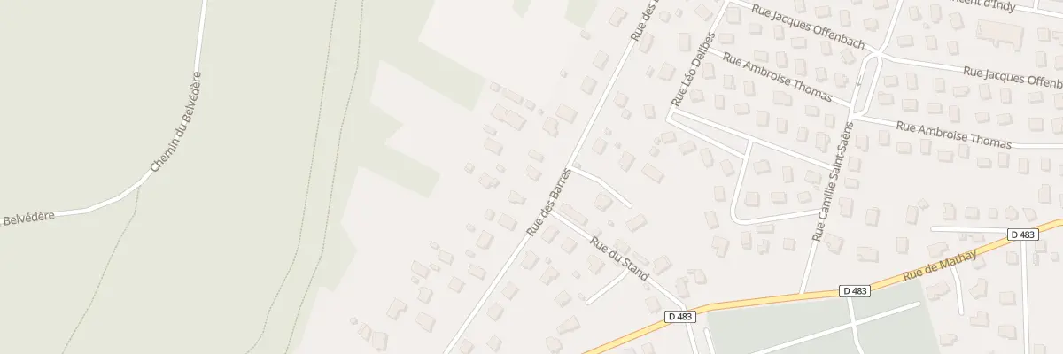 Plan du 68 Rue des Barres à Valentigney
