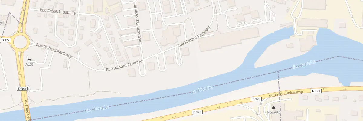 Plan du 14 Rue Richard Perlinsky à Audincourt