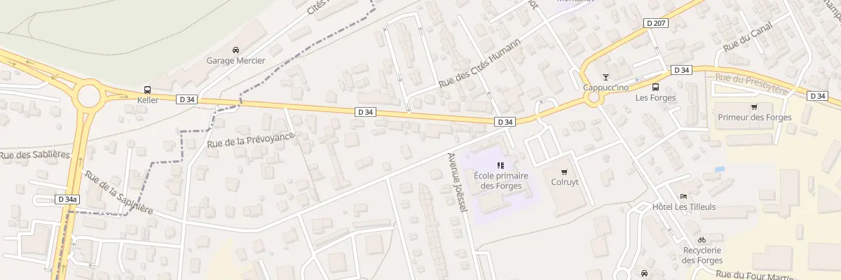 Plan du 22 Rue de Montbeliard à Audincourt