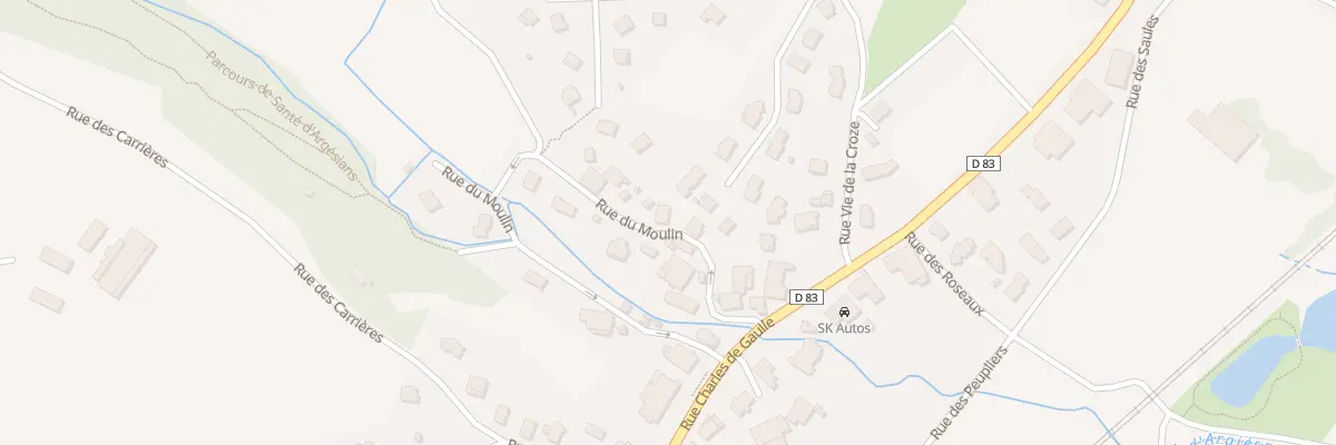 Plan du 8 Rue du Moulin à Argiésans