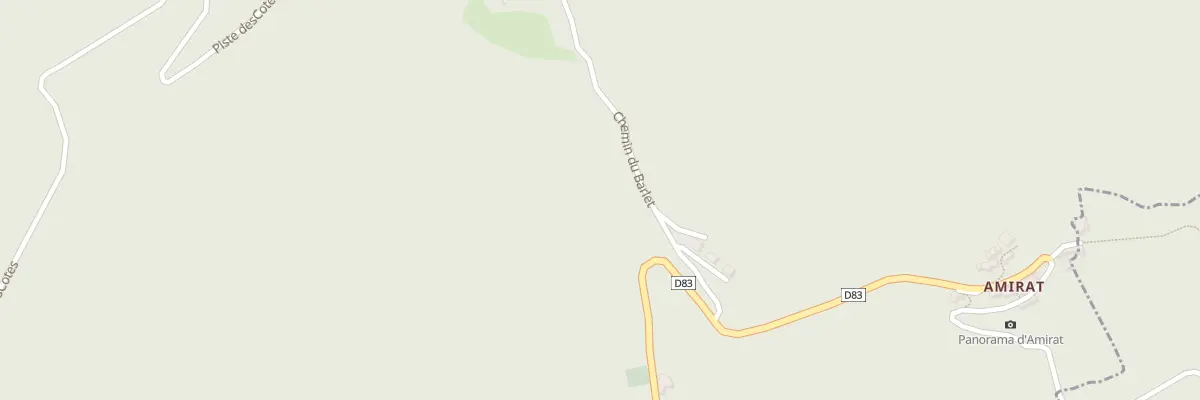 Plan du 5033 Les Birones à Amirat