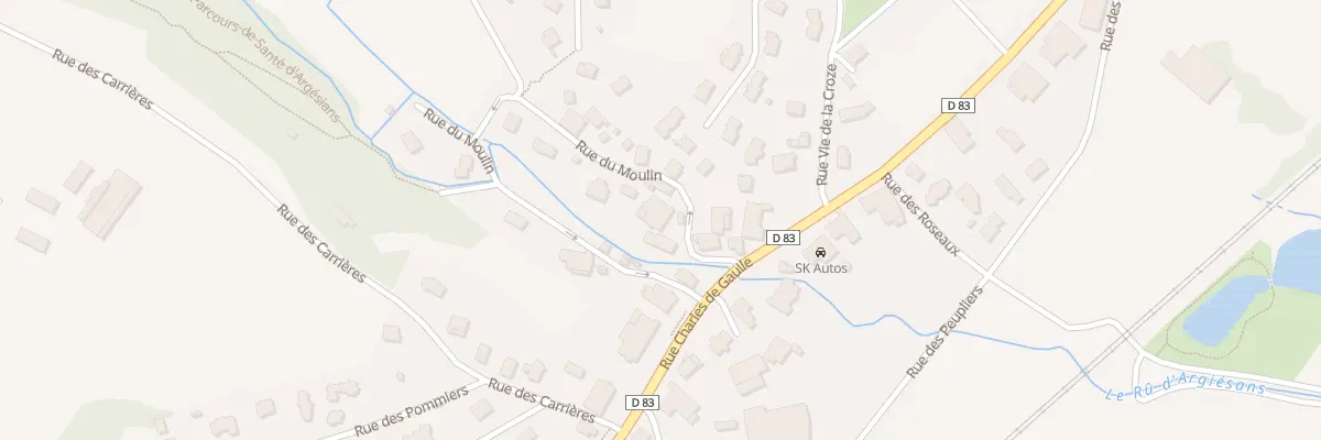 Plan du 3 Rue du Moulin à Argiésans