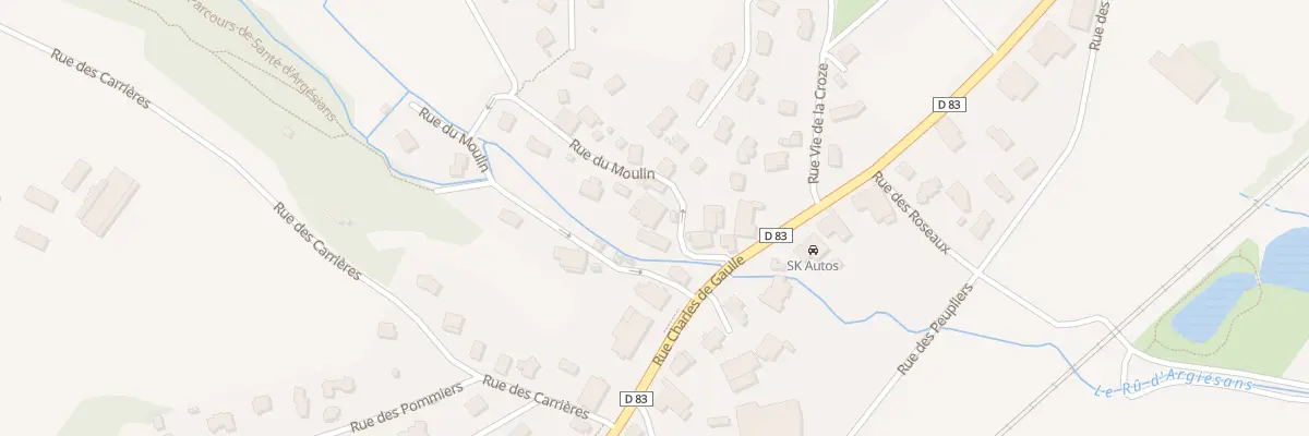 Plan du 3 Rue du Moulin à Argiésans