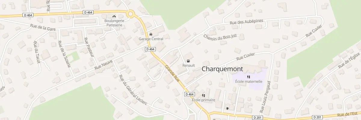 Plan du 11 Grande rue à Charquemont