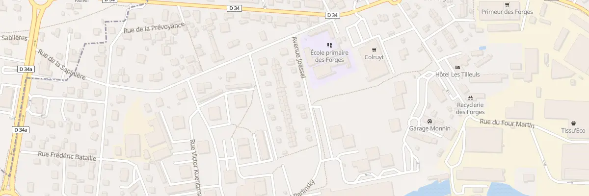 Plan du 18 Av Joëssel à Audincourt