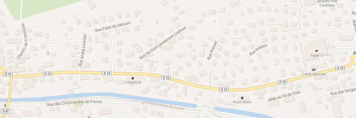 Plan du 68 Rue du Gal de Gaulle à Essert