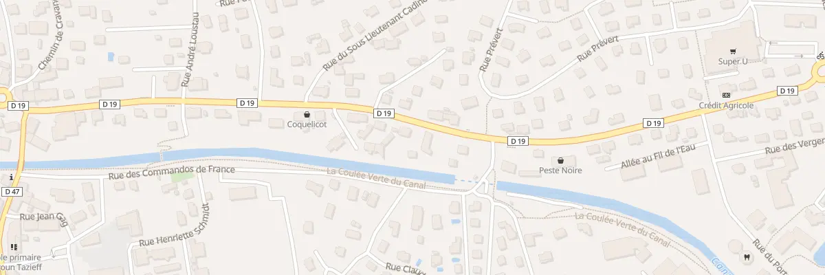 Plan du 55 Rue du Gal de Gaulle à Essert