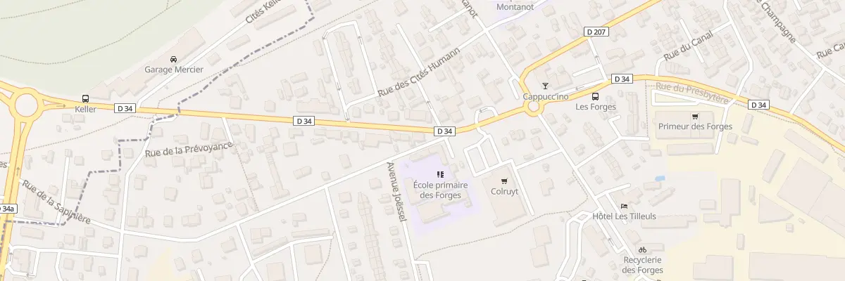 Plan du 2 Rue de la Sapinière à Audincourt