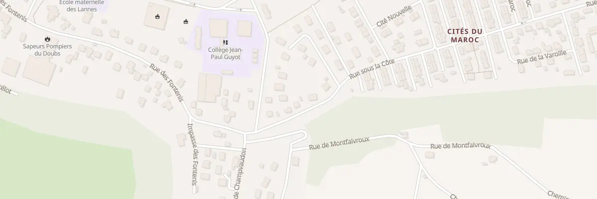 Plan du 5 Rue sous la Côte à Mandeure